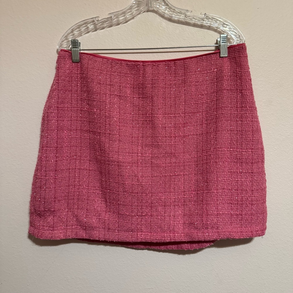 Shein Pink Tweed Women's Skirt